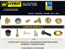 Tablet Screenshot of levrat.com